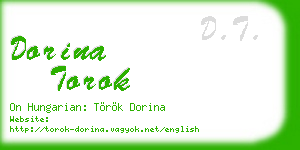 dorina torok business card
